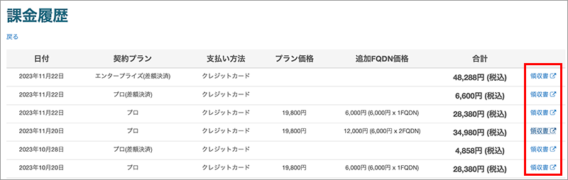 クレジットカード払いの領収書について – VAddyサポートサイト